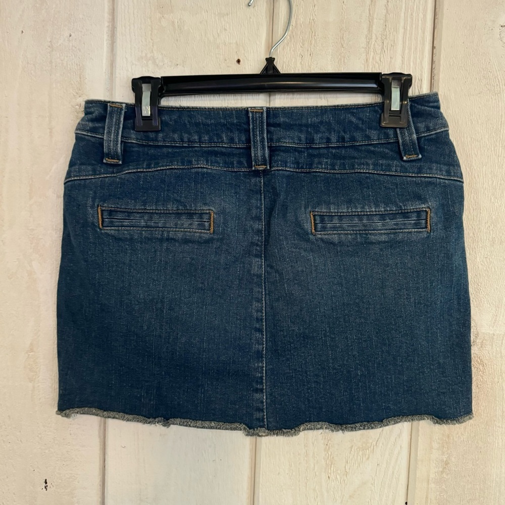 American Eagle Size 4 Blue Jean Mini Skirt - Picture 4 of 5